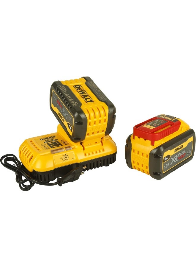 ديوالت مطرقة Dewalt DCH481X2-GB 54V Sds Max مع شاحن بطاريتين 3Ah في صندوق عدة، أصفر وأسود  - Image 5
