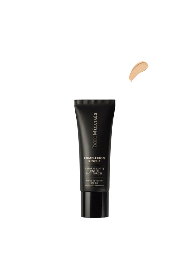 بير ماينرالز مرطب معدني ملون طبيعي غير لامع من بير مينيرالز كومبلكشن ريسكيو بعامل حماية من الشمس 30 بلون الفانيليا 35 مل - Image 1