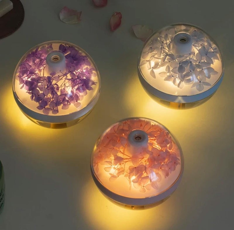 Yadava USB Mini Aroma Diffuser Eternal Flower Aromatherapy Essential Oil Air Humidifier Diffuser Home Ultrasonic Mist Maker Cool Mist Humidifier, Humidifiers for Bedroom (Air Humidifier) - Image 5