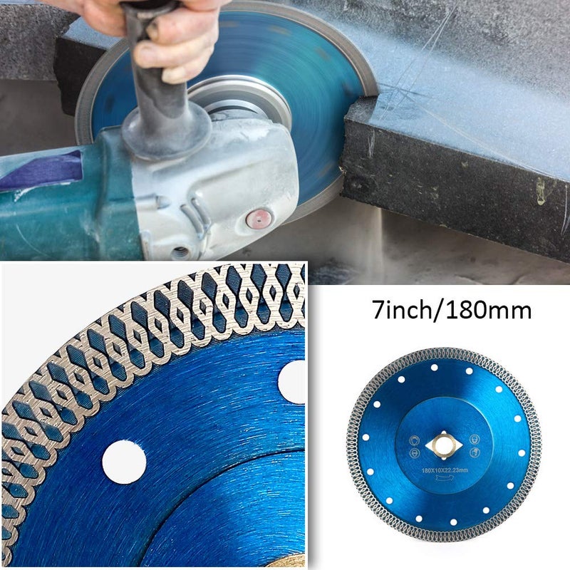 VOSIDUE Super Thin Tile Saw Blade 7" Diamond Saw Blade for Cutting Granite Marble Porcelain Tile (7") - Image 5