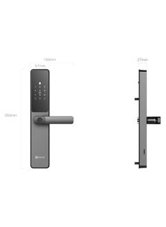EZVIZ EZVIZ Smart Lock DL05, 7-in-1 Keyless Entry Door Lock, with Fingerprint Access – Secure Keyless Entry, Multiple Unlock Options, Instant Alerts, Weather-Resistant, Child Safety Privacy Control 5085  - Image 5