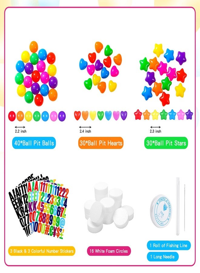 Heopeis DIY Giant Friendship Bracelet Birthday Banner in My Birthday Era Banner Famous Singer Customizable Banner Garland Decor Foam Circles Ball Plastic Balls Stars DIY Supplies(Bright Colors) - Image 5