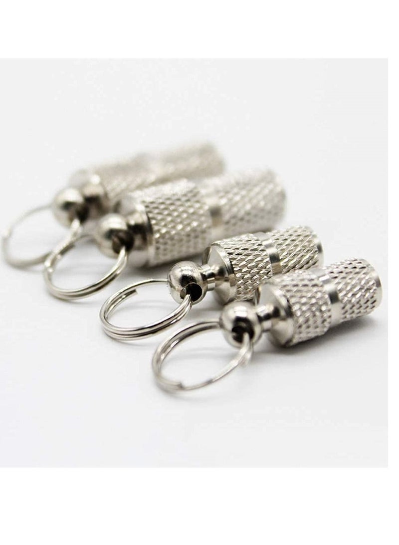 Excefore Silver Pet Tag Pendant 10 Pack Dog Tag Capsule Collar Pendant, Waterproof Tags Animal Name Address Identification Barrel Tube Collar For Dog Cat - Image 3