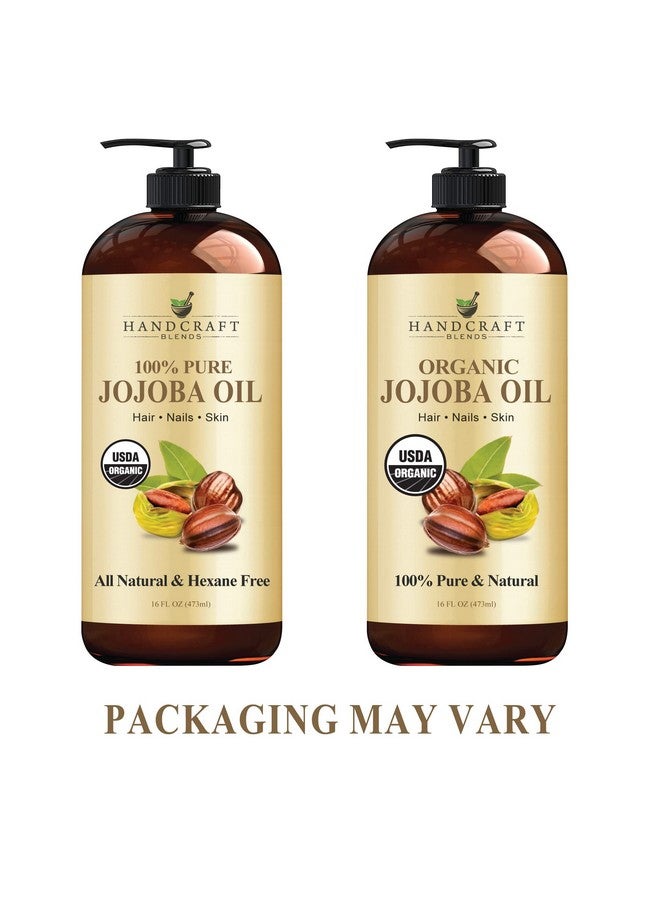 handcraft Blends Handcraft Usda Organic Jojoba Oil 16 Fl. Oz 100% Pure & Natural Jojoba Oil For Skin Face And Hair Deeply Moisturizing Antiaging Jojoba Oil For Men And Women - Image 5
