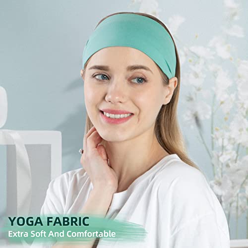 RITOPER Women's Workout Wide Headbands - Non Slip, Super Soft Yoga Running Exercise Bands, Elastic Sweat and Hair Wraps - Image 4