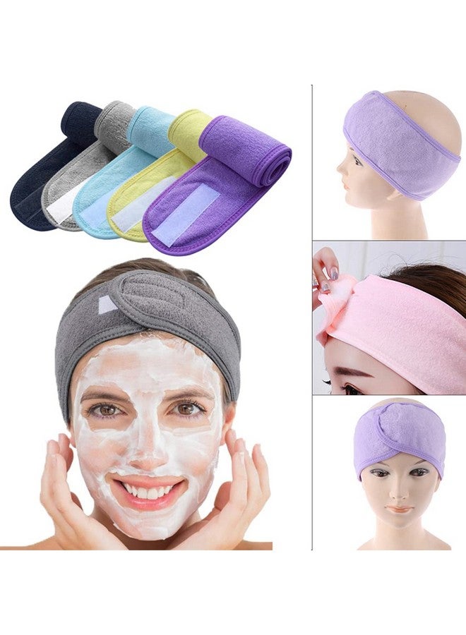 Digital Shoppy Adjustable Wide Hairband Yoga Spa Bath Shower Makeup Wash Face Cosmetic Headband For Women (Light Green) - Image 2
