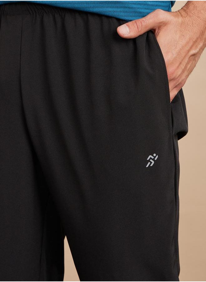 Styli Woven Running Track Pants with Zip Hem  - Image 3