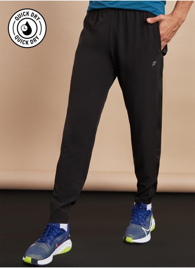 Styli Woven Running Track Pants with Zip Hem  - Image 5