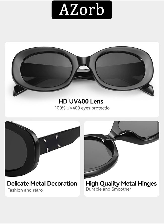 AZorb Polarized Sunglasses for Women Men Oval Fashion Frame Sunglass Men's Women's Sun Glassess UV Protection Shades  - Image 3