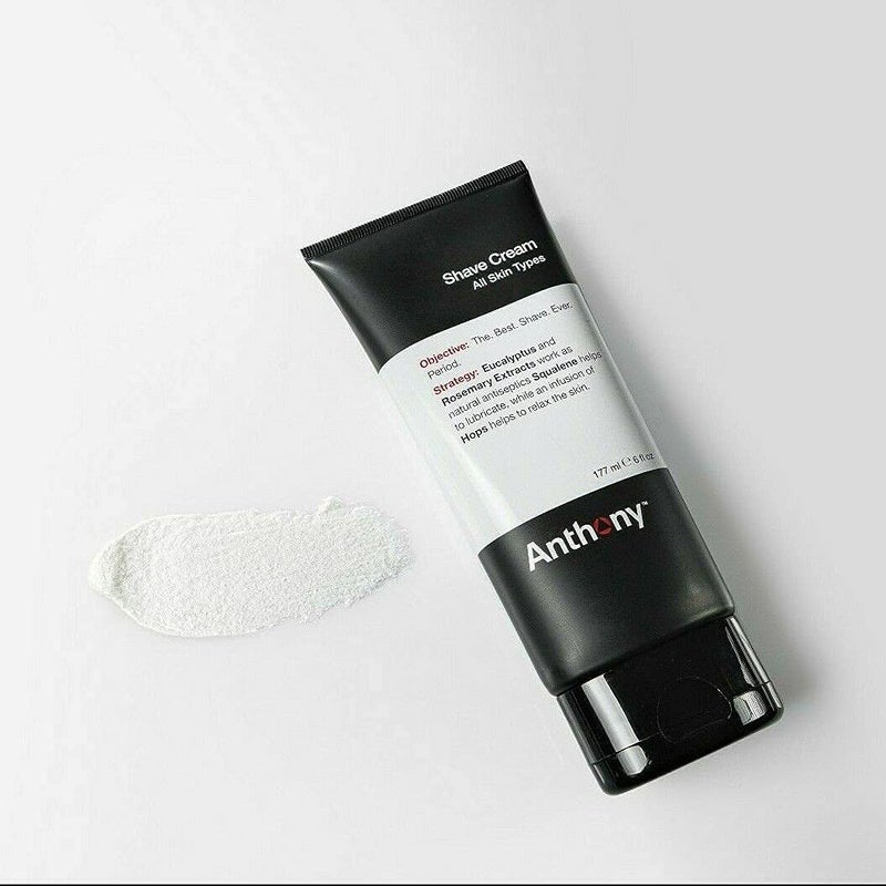 Anthony Shaving Cream Mens Sensitive Skin: Squalane, Eucalyptus, Spearmint and Rosemary Extracts, Help Soothe, Refresh, Cool, and Condition Your Skin for Shave 3 Fl Oz - Image 5