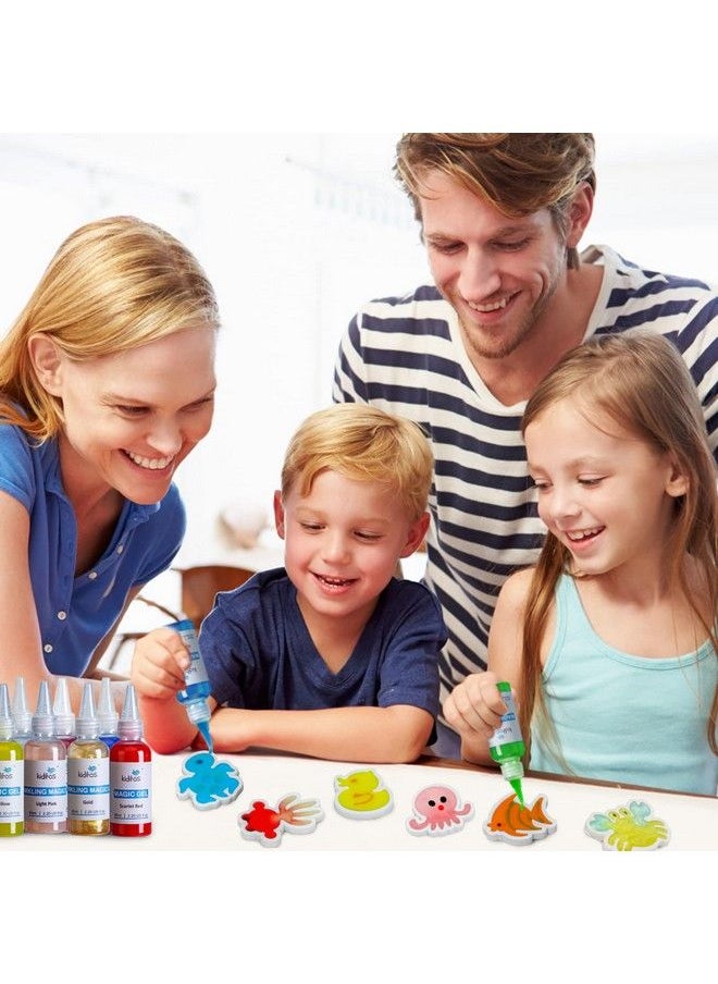 Kiditos - Magic Water Elf Toy Kit 20 Colors Magic Gel Including 10 Sparkling Colors10 Sea Creature Water Elf Kit 5000 Water Beads 6 Dinosaur Eggs 3D Handmade Water Toy Aqua Fairy Toy Set For Kids - Image 1
