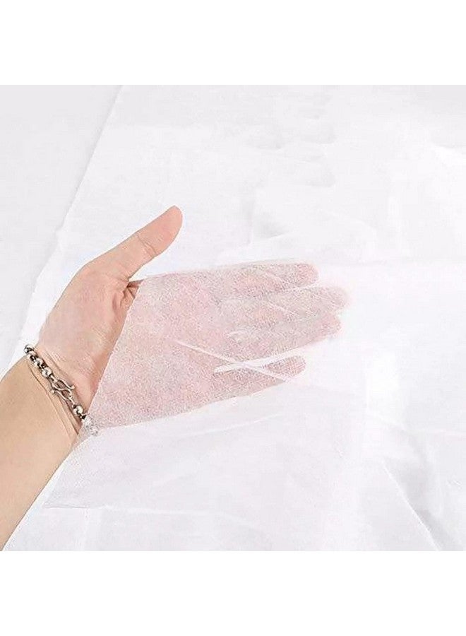 Cuff- shield disposable bedsheet for salon, spa, parlor, massage table, travel, hotels (white, 31x72inch, 100 pcs, nonwoven fabric) - Image 2