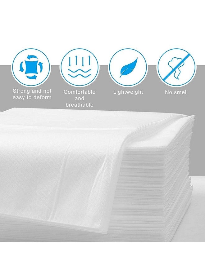 Cuff- shield disposable bedsheet for salon, spa, parlor, massage table, travel, hotels (white, 31x72inch, 100 pcs, nonwoven fabric) - Image 4