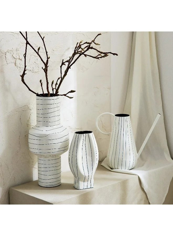 Home Box Fylis Aluminium Sketchy Story Vase - 14.5x8x26 cm