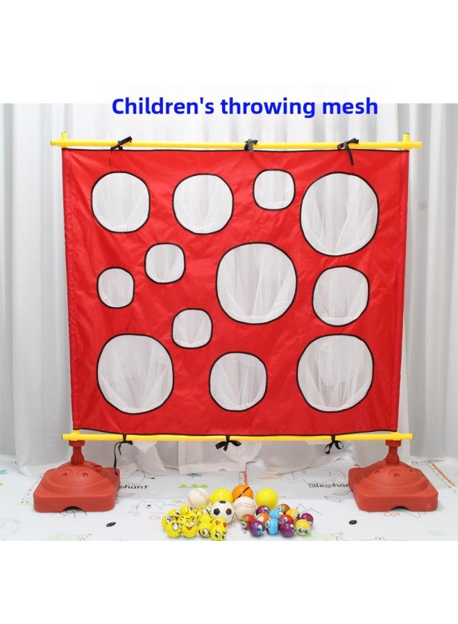 Children's Throwing Target Plate Kindergarten Body Intelligence Sensor System Training Parent-Child Outdoor Game Activity Sensor System Target Equipment-Color:Blue Pitcher Set (24 Balls +6 Balls) - Image 2