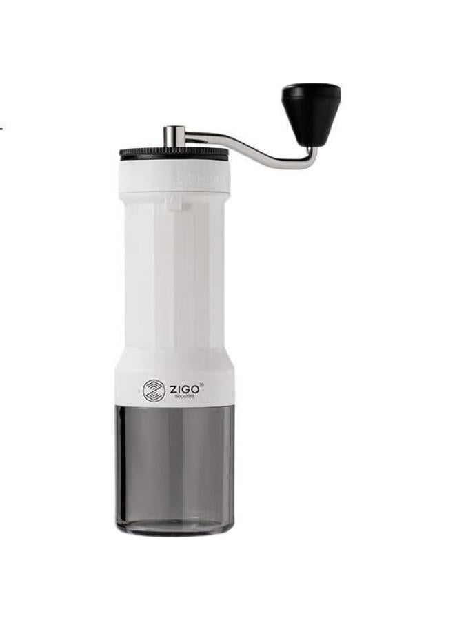 Zigo Hand-Crank Coffee Grinder With 40 Adjustable Settings, External Adjustment, Home Use [Valentine'S Day] White - Image 3