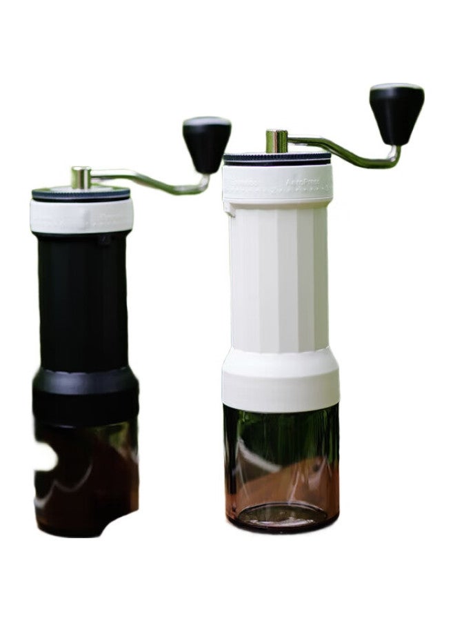 Zigo Hand-Crank Coffee Grinder With 40 Adjustable Settings, External Adjustment, Home Use [Valentine'S Day] White - Image 1