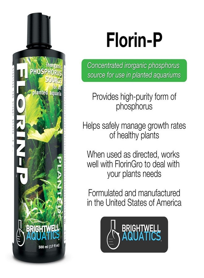 Brightwell Aquatics Florin P - Inorganic Phosphorus Source for Planted Freshwater Aquariums 500-ml - Image 2