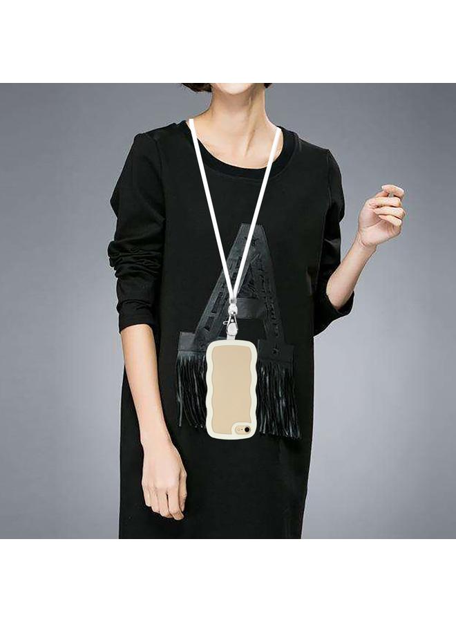 S-TOP Case For iPhone SE 2022 / SE 2020 / 8 / 7 Lanyard Candy Color Wave TPU Clear PC Phone Case - Image 4