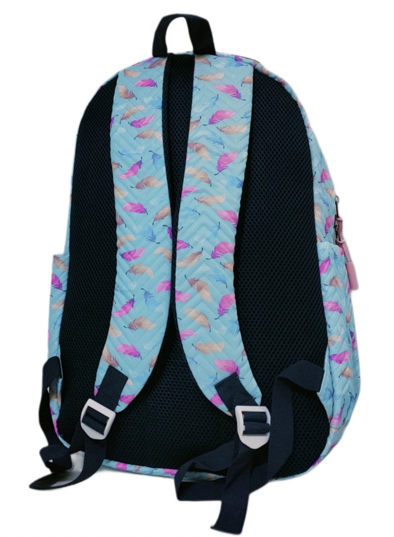 h2 Large trendy school baded multizips bag backpack - Image 5
