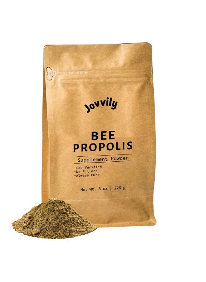 Jovvily مسحوق بروبوليس النحل - 8 أونصات - مختبر موثق - دائمًا نقي - بدون إضافات - Image 1