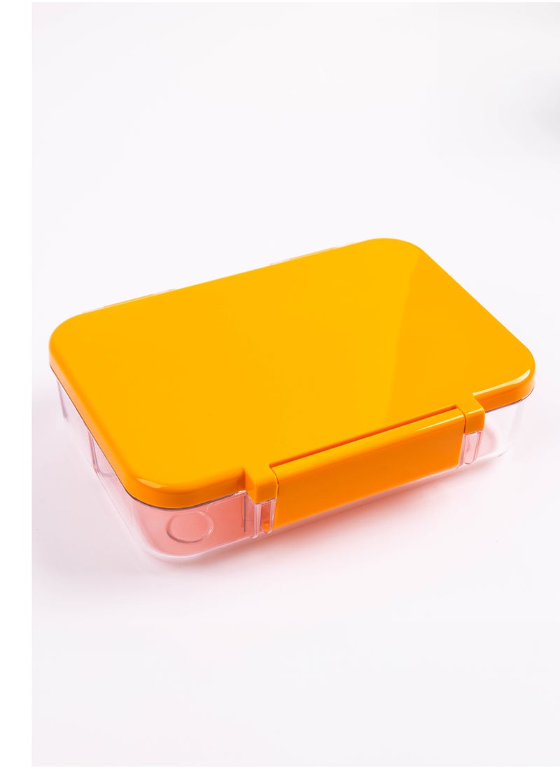 cocobee - Cocobee Tritan Bento Lunch Box,4 Compartments - Orange - Image 1