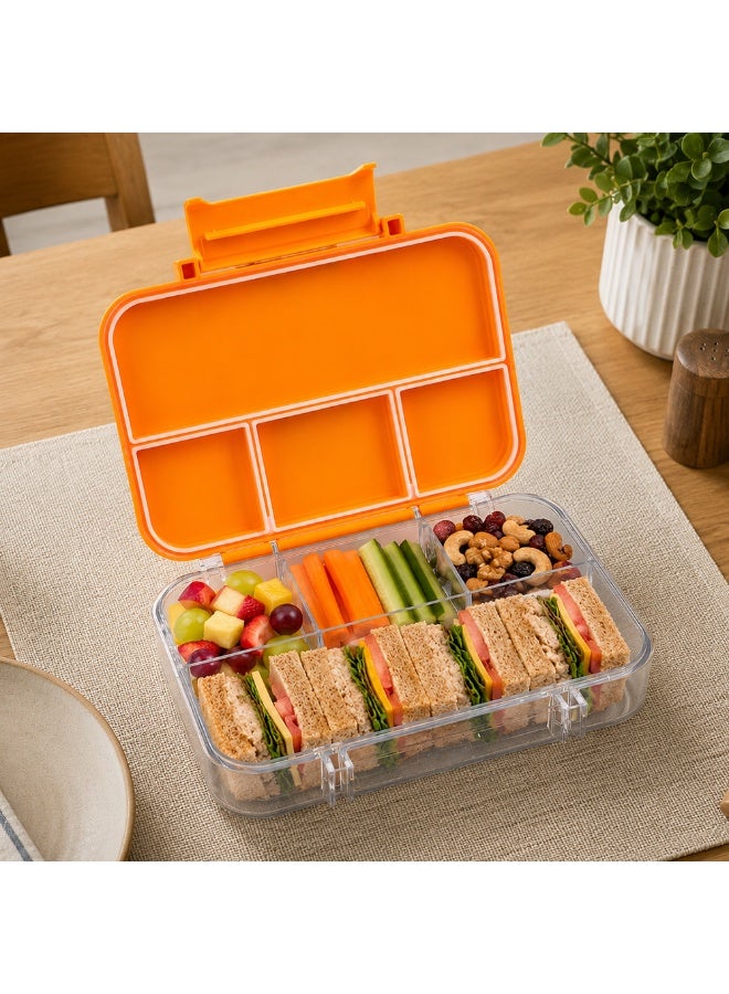 Cocobee Tritan Bento Lunch Box,4 Compartments - Orange - Image 4