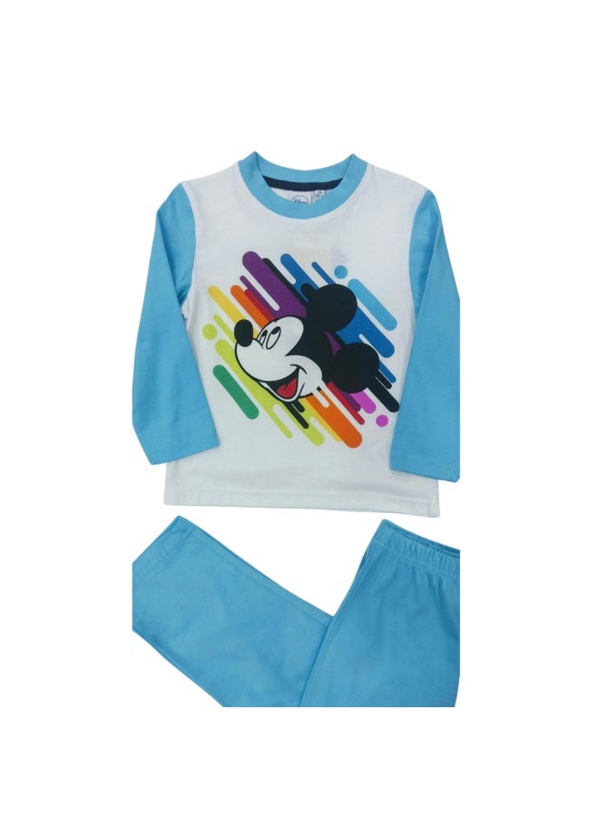 ديزني بيجامة ديزني ميكي ماوس قطنية بأكمام طويلة للأولاد من كيدز تي في - Image 2