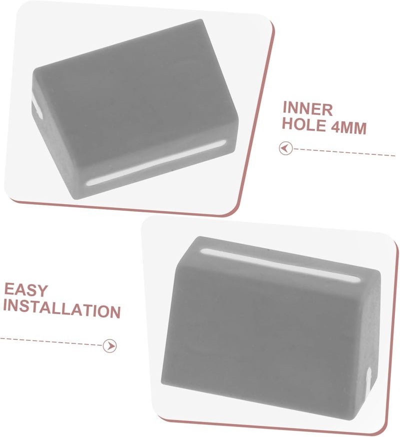 قطع غيار لغطاء مقبض التعديل (Fader Slider Cap) لمنصة المزج SUPVOX، عدد 5 قطع، لاستبدال أزرار التعديل الداخلية للميكسر. - Image 3
