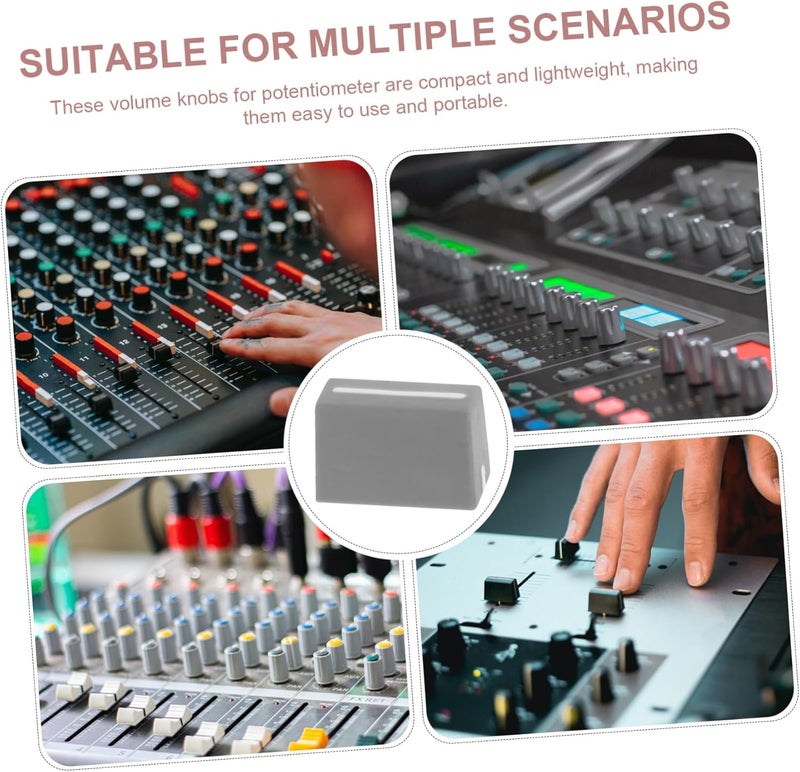 قطع غيار لغطاء مقبض التعديل (Fader Slider Cap) لمنصة المزج SUPVOX، عدد 5 قطع، لاستبدال أزرار التعديل الداخلية للميكسر. - Image 4