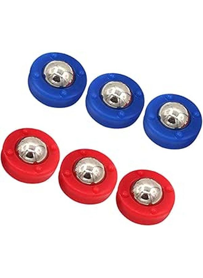 6Pcs Mini Shuffleboard Pucks Set Tabletop Curling Game Accessories for Home Indoor Entertainment - Image 1