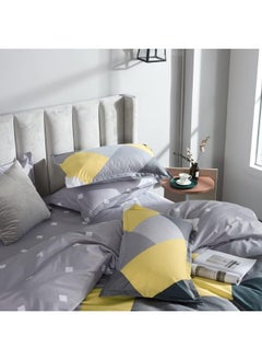 AL RAID Super King Bedsheet Set - Complete 6-Piece Bedding Set with Duvet Cover, Fitted Sheet, and 4 Pillowcases - Luxury Microfiber Fabric with Deep Pockets for Secure Fit and Year-Round Comfort  - Image 2