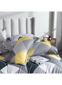 AL RAID Super King Bedsheet Set - Complete 6-Piece Bedding Set with Duvet Cover, Fitted Sheet, and 4 Pillowcases - Luxury Microfiber Fabric with Deep Pockets for Secure Fit and Year-Round Comfort  - Image 5