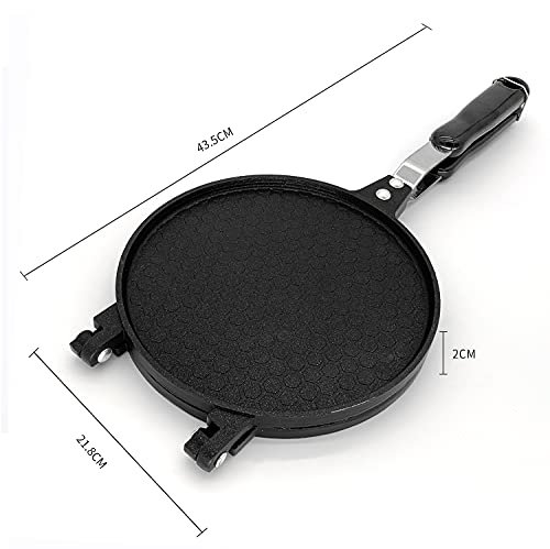 THW Commercial Non Stick Waffle Maker with Ice Cream Cone and Bowl Mould Teflon Coated Gas Stove Compatible Perfect for Waffle Cones Bowls Crepes and Snacks 1000 watts - Image 3