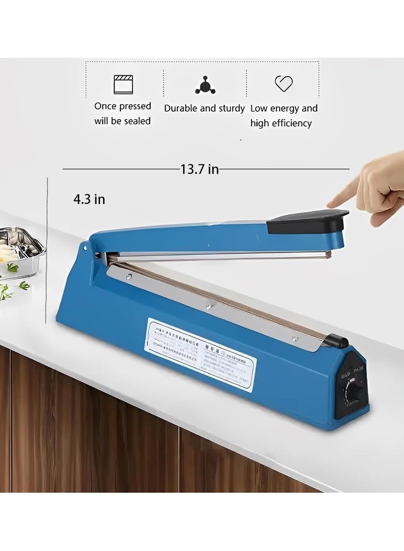 أكياس آلة الختم الساخن، آلة ختم بلاستيكية مرنة مع إعدادات قابلة للتخصيص لحماية فائقة للوسائط مصنوعة بخبرة لختم سلس لمواد متنوعة مثل الأكياس البلاستيكية والبولي بروبلين واللفائف الفقاعية والبولي فينيل كلوريد والبوليستر وورق الكرافت وأكياس الشاي - Image 2