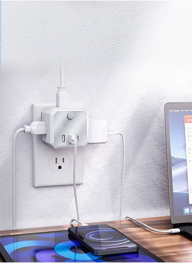 Generic Product Name: Cube Socket Multi-Function Power Strip Universal Converter with 2 USB-A + 1 USB-C Ports, UK Plug  - Image 2