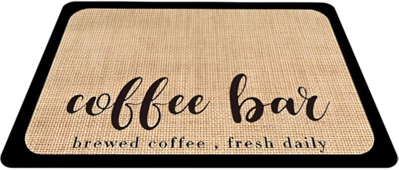 Absorbent Coffee Machine Carpet-Silicone Pad is leak-proof, stain-resistant, waterproof wallpaper, ideal for placing under coffee machines, protect surfaces, easy to clean, durable design
