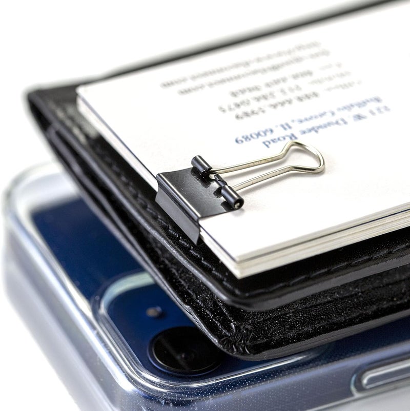 Officemate Micro Size Binder Clips, Black - 100 Count Tub - Image 5