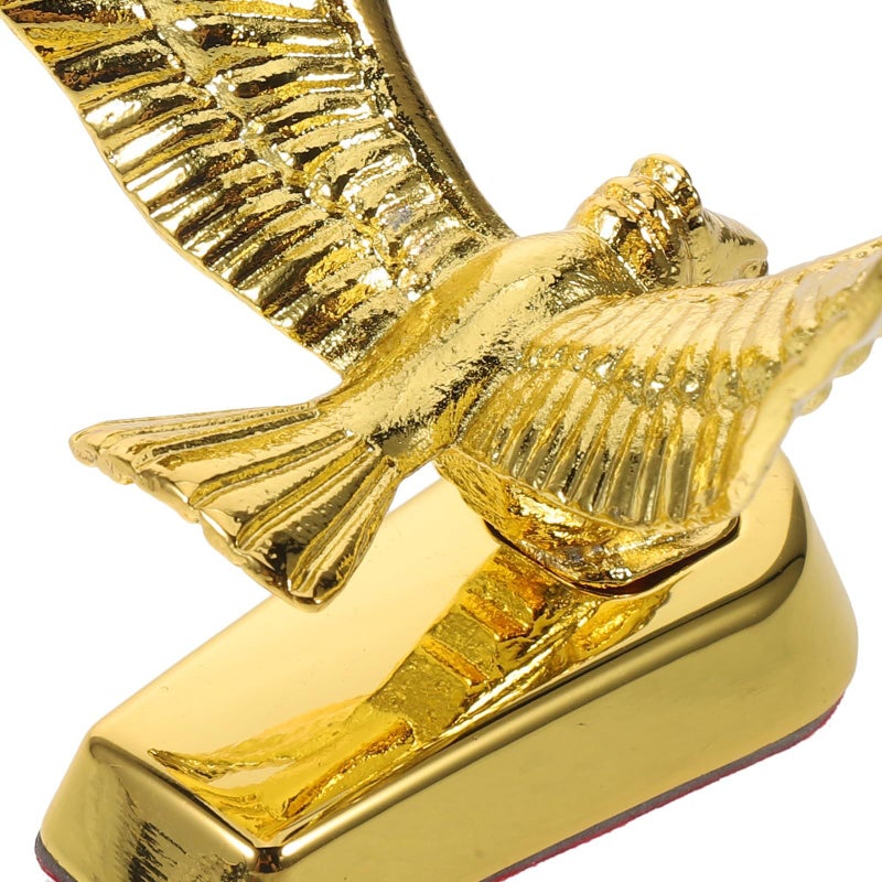 3D Metal Eagle Emblem Gold Chrome Hood Ornament Hood Decal Vehicle Exterior - Image 4