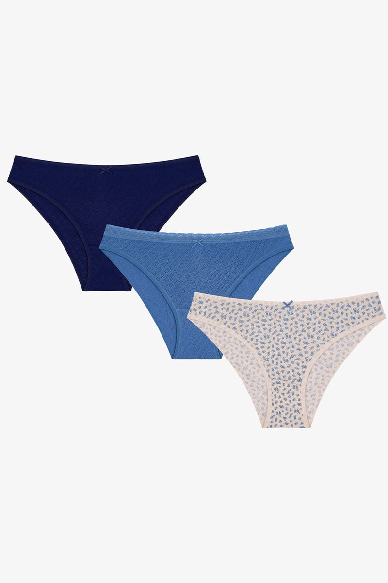 PENTI Fairy Lady Pointel Floral Slip Briefs - Image 1