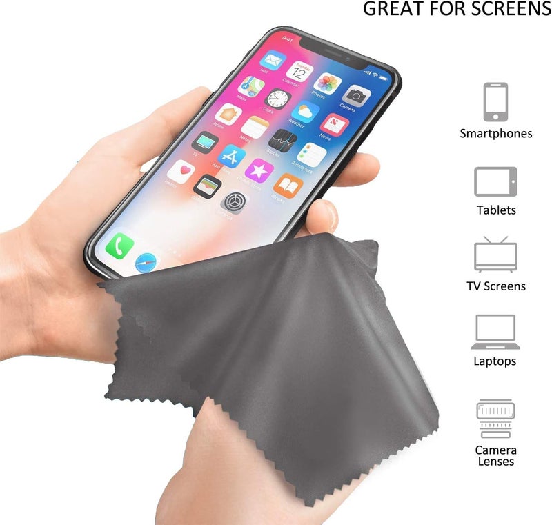 VisionGlobal Anti-Fog Wipe, Glasses Cleaning Cloth, Glasses, Tablets, Screen Cleaning Wipes, Camera Lens Glasses Wipes(4 Pack Microfiber Cleaning Cloth+1 Pack Anti-Fog Wipe) - Image 3