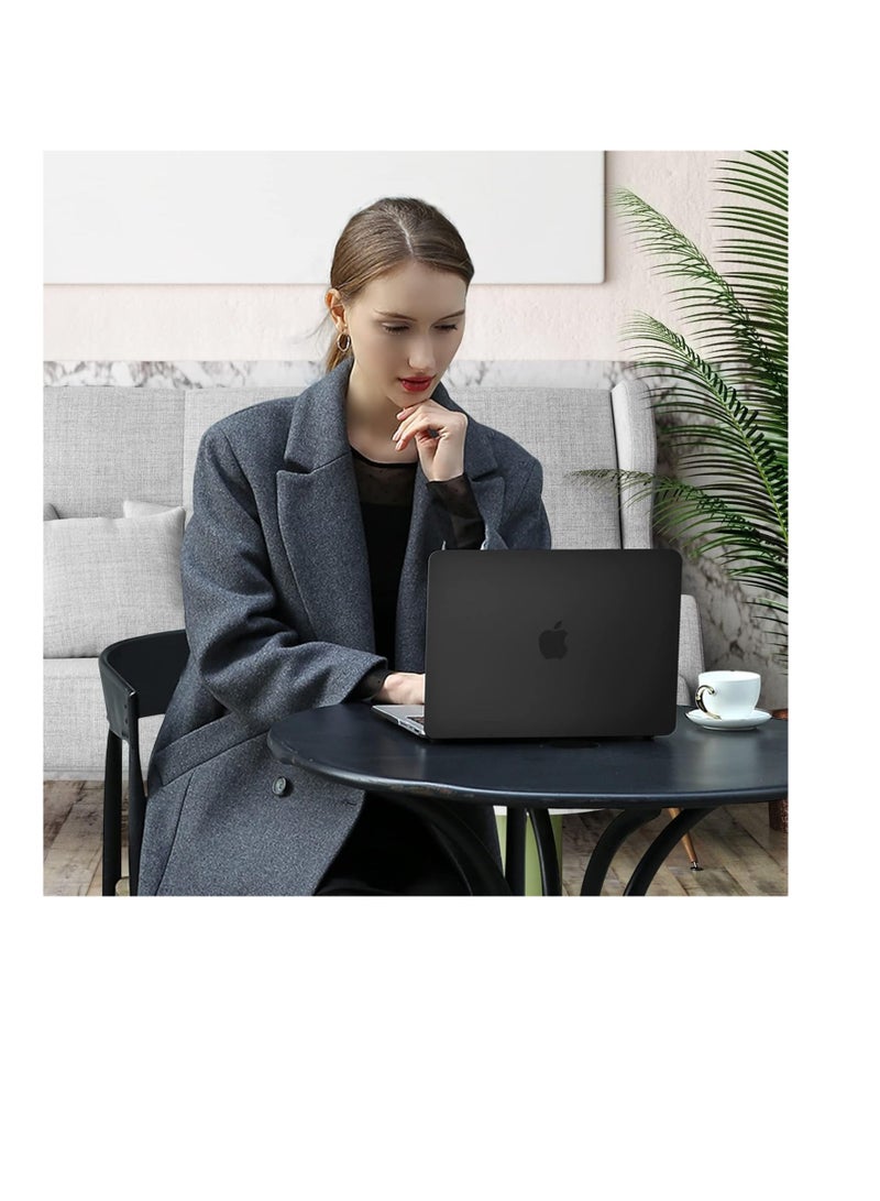 Generic Compatible with MacBook Pro 14 inch Case 2023 2022 2021 Release M3 A2918 A2992 M2 A2779 M1 A2442 Pro Protective Plastic Hard Shell Case Cover, Color Black  - Image 4