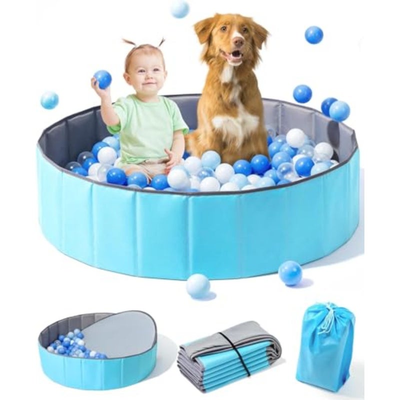 Ball Pit, 47" x 11.8" x 1.97", Soft Round Baby Playpen Ball Pool for Toddlers, Ideal Gift for Babies Indoor and Outdoor Game - Image 1