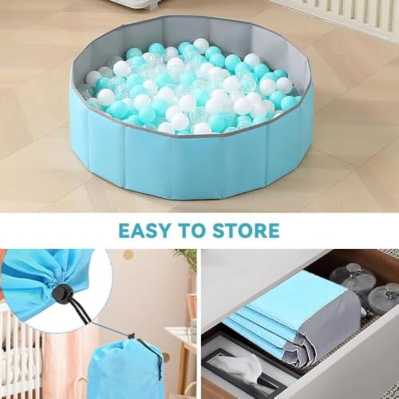 Ball Pit, 47" x 11.8" x 1.97", Soft Round Baby Playpen Ball Pool for Toddlers, Ideal Gift for Babies Indoor and Outdoor Game - Image 3