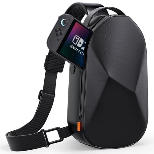 COOWPS Sling Bag for Nintendo Switch 2 (2025)/Steam Deck OLED/PlayStation Portal, Unique Design Portable Crossbody Bag with EVA Hard Shell, Thickened Lining Full Protection Game Console Travel Pouch - Image 1