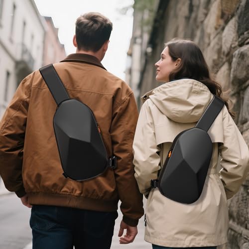 COOWPS Sling Bag for Nintendo Switch 2 (2025)/Steam Deck OLED/PlayStation Portal, Unique Design Portable Crossbody Bag with EVA Hard Shell, Thickened Lining Full Protection Game Console Travel Pouch - Image 4