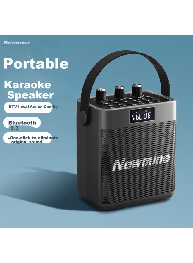 Newmine K519 Bluetooth Speaker Home Ktv Speaker High Power Music Player Hifi High Sound Quality Wireless Outdoor Portable Speaker Practical Gift Ultra-long Battery Life - Image 1