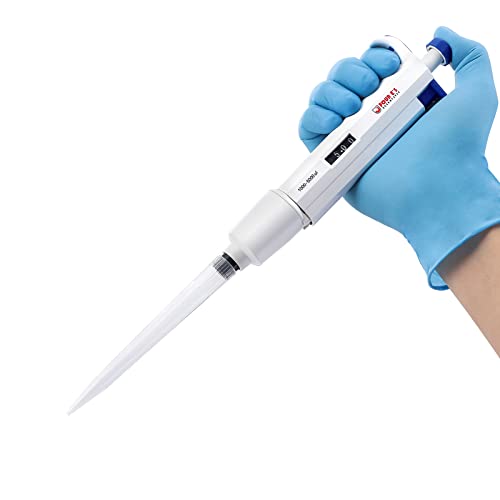 FOUR E'S SCIENTIFIC Lab 5ml Micropipette, Adjustable Single-Channel Pipette, 1000-5000ul Microliter Volume Pipettor - Image 1