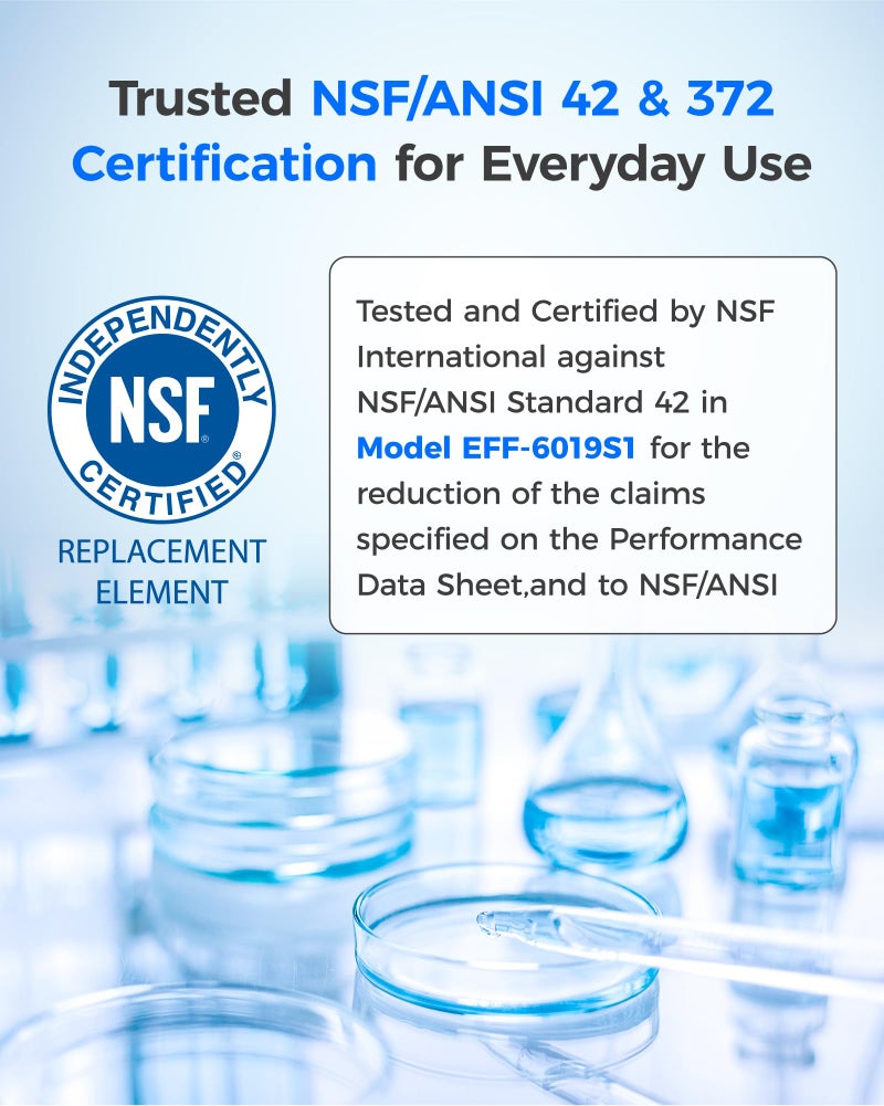 Waterdrop WD-F19C-AL Alkaline Refrigerator Water Filter, Enhances pH, Replacement for GEÂ® RPWFEÂ®, RPWF (Built-in CHIP) Refrigerator Water Filter, Compatible with GFE28GYNFS, GFE28GELDS - Image 4