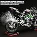 RZAPE Die Cast Motorcycle 16 Scale for Kawasaki H2R Motorcycle Alloy Racing Motorcycles Model Power Kawasaki Ninja H2R Toy Motorcycles Collection H2R Kawasaki Model MotorcyclesCarbon Fiber Black - Image 4